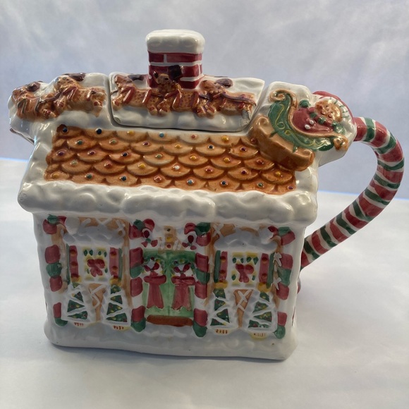Hand painted Gingerbread Cookie Jar - Picture 3 of 12
